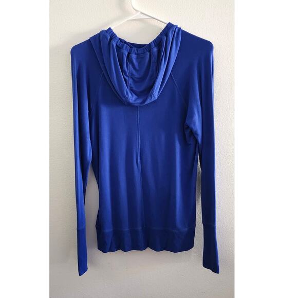 Athleta Inner Twist Hoodie w Thumbholes Capri Blue Small - Picture 3 of 10
